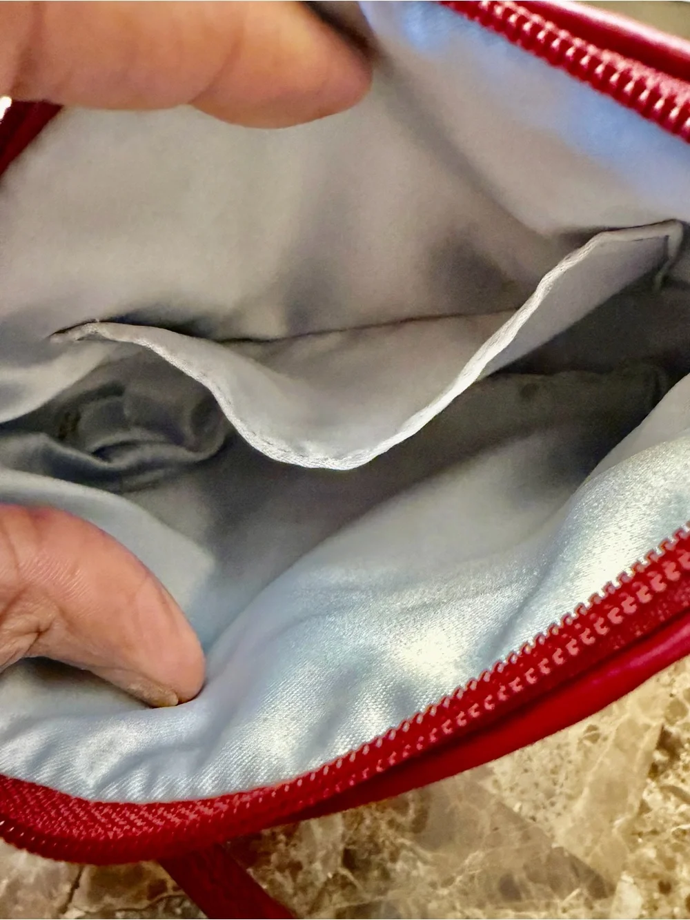 Coach Ashley Gathered Satin Medium Wristlet - Picture 11 of 12